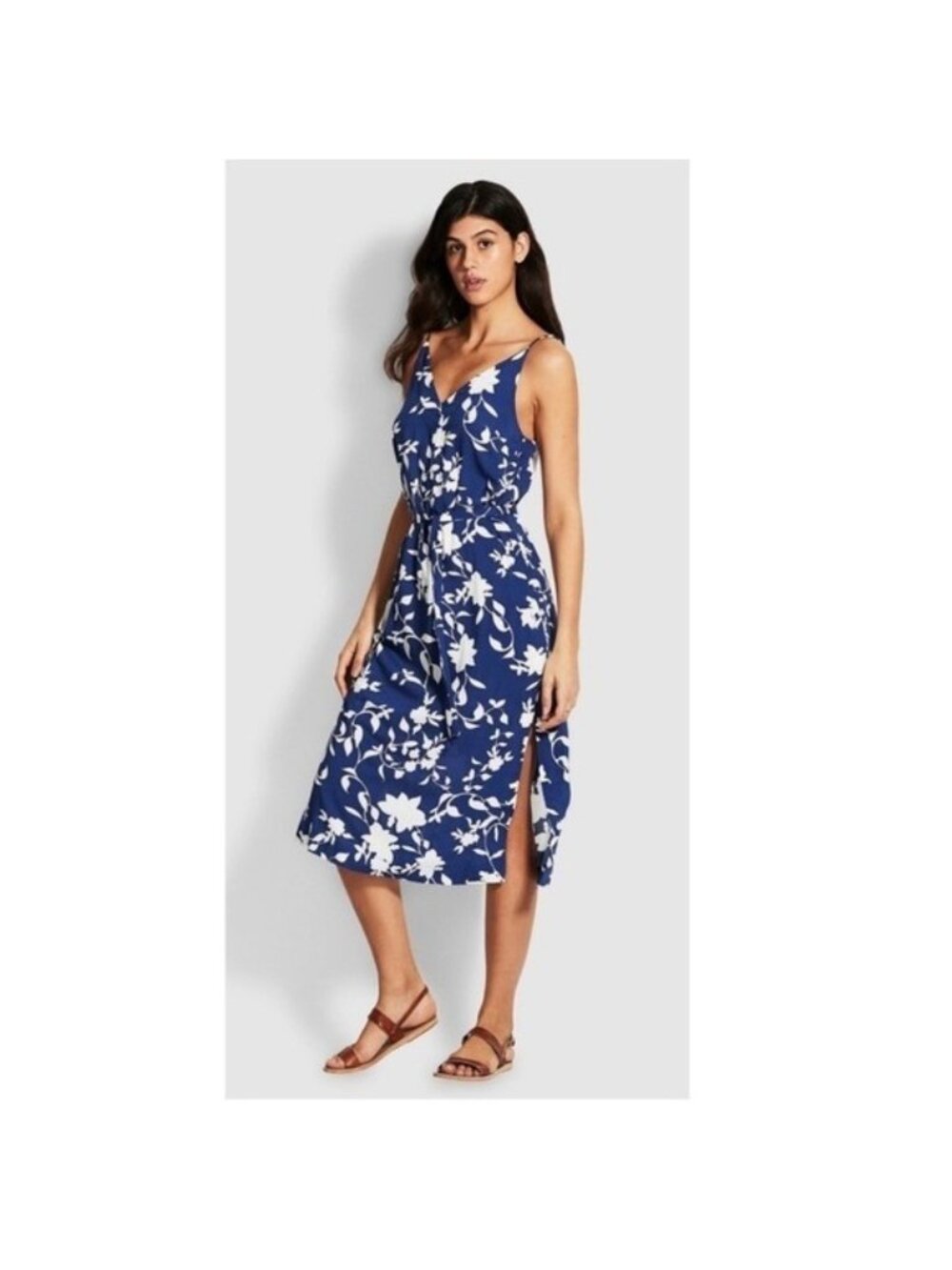 Seafolly Australia The Florence Maxi Dress in Blue Opal Sz Small
